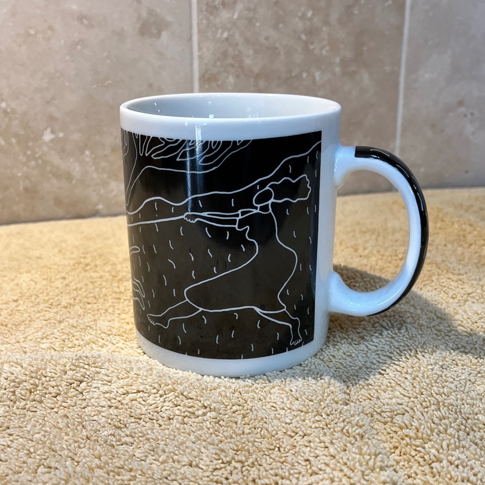 RARE Chaleur “Woman Walking Dog” Mug (14 oz)